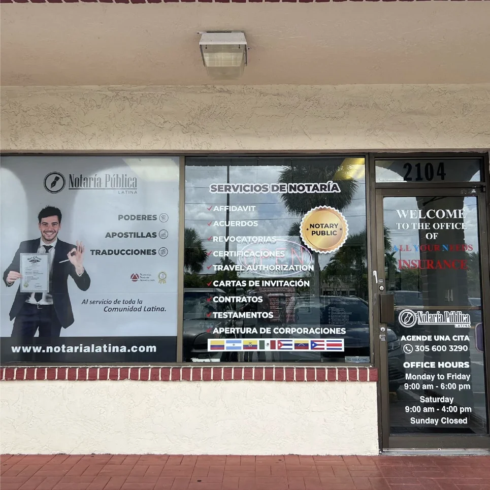 Imagen de oficina de Notaria en Florida